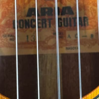 Aria Concert Guitar A C-8 1970s - Gloss image 2