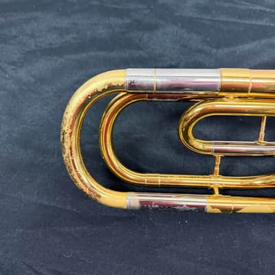 Used Yamaha YSL-448G Intermediate Bb/F Tenor Trombone with Original Case Mouthpiece Just Serviced image 17