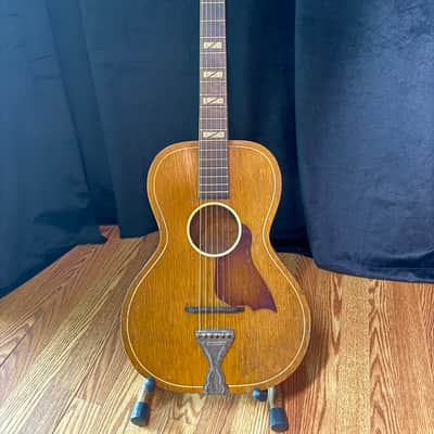 1939 United Elitone Parlor Guitar – Prewar Chicago-Built Vintage Acoustic – Family Owned Since New image 1