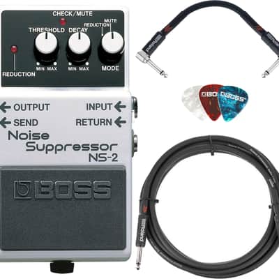 Boss NS-2 Noise Suppressor w/ Instrument Cables image 1