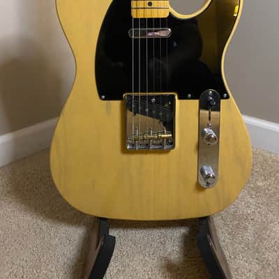Warmoth - Licensed Fender Telecaster - 2020 - Butterscotch Blonde with Seymour Duncan Broadcaster Pickups image 2