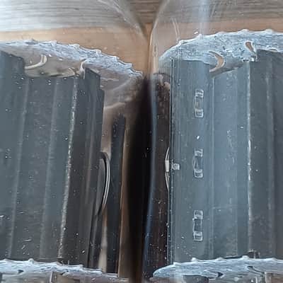 Superb "A"NOS RCA 6L6GC BLACK PLATE matched pair made in USA in 1976 SAME DATE CODE ! Extra strong  Holy grail ! image 9