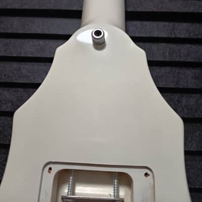 B.C. Rich Draco Ghost Flame 2011 - White with grey flames image 14