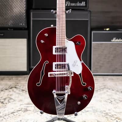 Gretsch G6119T-62 Vintage Select Edition '62 Tennessean Hollow Body with Bigsby Electric Guitar - Dark Cherry Stain with Hardshell Case image 4