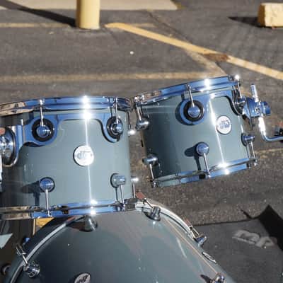DW Design Series Steel Gray  Lacquer 4pc Maple Shell Pack |Drum City Store Demo image 4