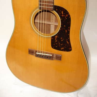 Vintage Washburn D15 Acoustic Guitar, Natural image 3