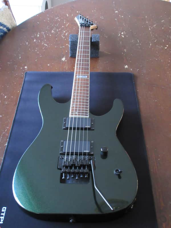 ESP LTD M-400 with EMG Pickups, Rosewood Fretboard 2016 - Dark Green Metallic image 1