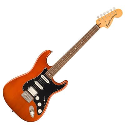 Squier Classic Vibe '70s Stratocaster HT HSS, Laurel Fingerboard, Black Pickguard, Mocha image 2