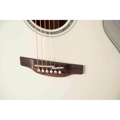 TAKAMINE GN37CE-PW 30 - GN37CE PW NEX Cutaway Pearl White image 8