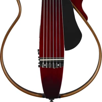 Yamaha SLG200N Acoustic-Electric Silent Guitar, Rosewood Fingerboard, Crimson Red Burst image 2