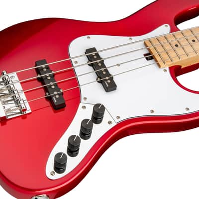 Sadowsky MetroExpress 21-Fret Vintage J/J Bass, Maple Fingerboard, 4-String - Solid Candy Apple Red Metallic image 3
