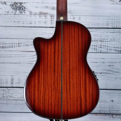 Ibanez GA35TCE Cutaway Classical Acoustic-Electric Guitar | Violin Sunburst High Gloss image 2