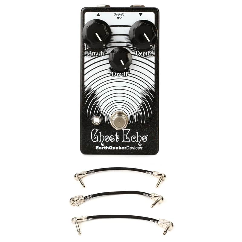 EarthQuaker Devices Ghost Echo V3 Reverb Pedal with 3 Patch Cables image 1