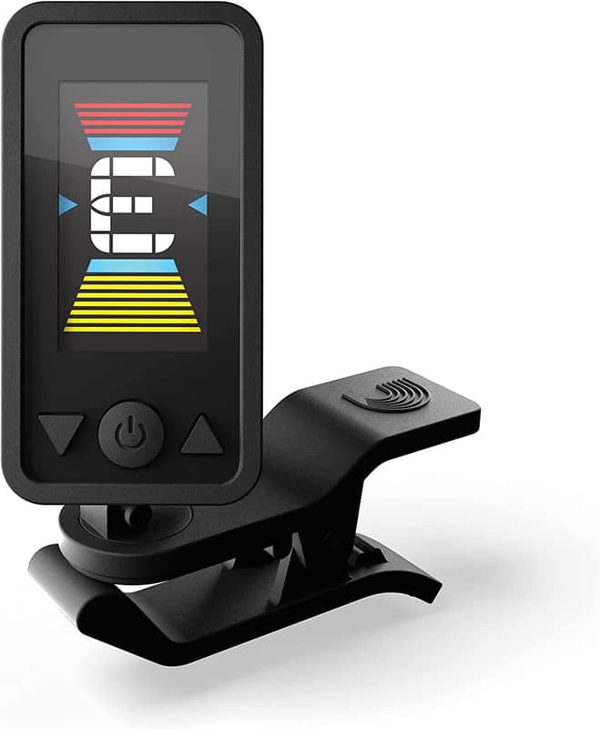 D'Addario D'Addario Accessories Guitar Tuner - Eclipse Headstock Tuner - Clip On Tuner for Guitar - Great for Acoustic Guitars & Electric Guitars - Quick & Accurate Tuning - Black image 1