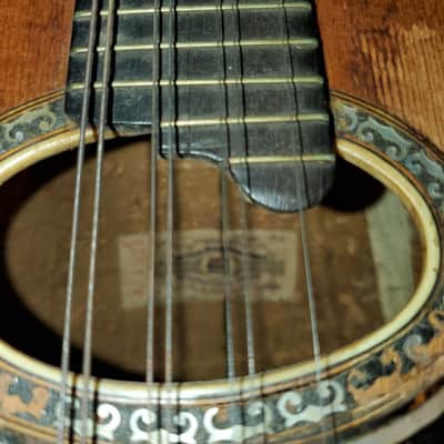 Vintage Favilla Brothers Bowl Back Mandolin circa 1912 w/original case image 4