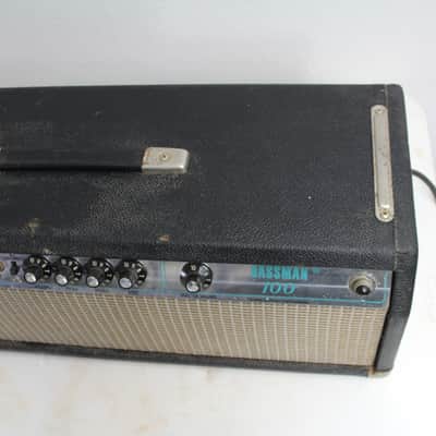 Fender Bassman 100 2-Channel 100-Watt Guitar Amp Head 1970s - Silverface image 6