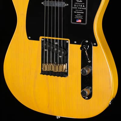 Fender American Ultra Luxe Vintage '50s Telecaster Maple Fingerboard Butterscotch Blonde (735) image 1