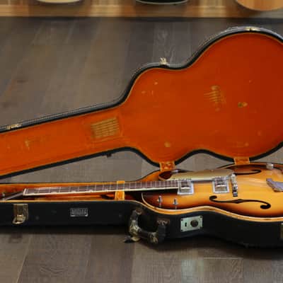 1962 Gretsch G6117 Double Anniversary Electric Guitar Sunburst + HSC image 21