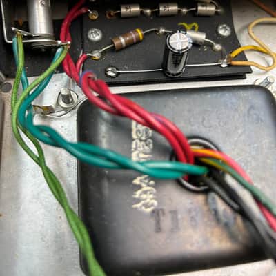 1966 Fender Bandmaster 40-Watt 2-Channel 2x12" Piggyback Guitar Amp , Clean as can be! image 24