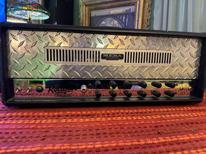 Mesa Boogie Dual Rectifier Revision F 1993 - Rev F, Chrome chassis, works as it should, no pedal image 1