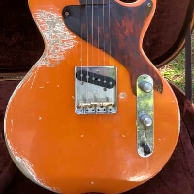Littlefield Custom Lesquire, Esquire, Les Paul Jr., Telecaster 2018 Faded Fiesta Red image 1