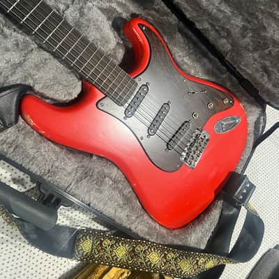 1979 Tokai Silver Star Strat Style Electric Guitar - Dakota Red - Warmoth Neck - SS Frets - P90 Pickups - Callaham Bridge/Saddles - Custom Wood Pickguard image 8