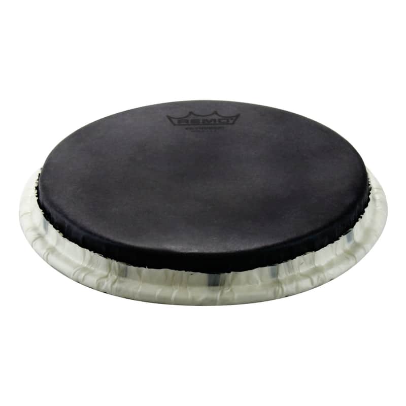 Remo Tucked Skyndeep Bongo Drumhead - Black Calfskin Graphic 8.50" image 1