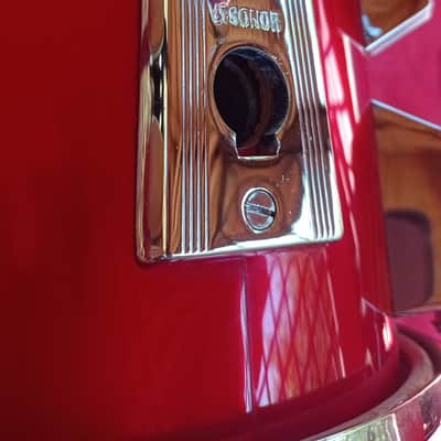 Ultra Rare Vintage 1987 Sonor Phonic Plus 8x8" Tom - Candy Apple Red - Excellent Condition image 5