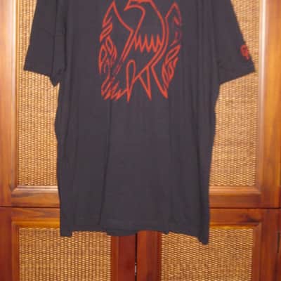 new A+ (with hang tag) genuine Gibson Firebird T-Shirt XXL (XX-Large), Black with Red Graphic, 60% Cotton / 40% Polyester - short sleeve GIBS-GA-FBBMXXL (GA-FBBMXXL) UPC # 711106533926 image 1
