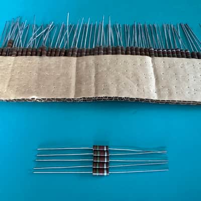 NOS 5x 1.5K 0.5W 1/2W 10% CARBON COMPOSITE COMP RESISTORS FOR TUBE AMP HIFI AMPLIFIER image 4