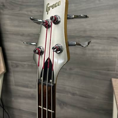 Greco Phoenix PXB-400 PJ Silver Burst Electric Bass Made In Japan #2869 image 12