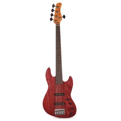 Sire Marcus Miller V6 5-String Mahogany/Ash Candy Apple Red image 4