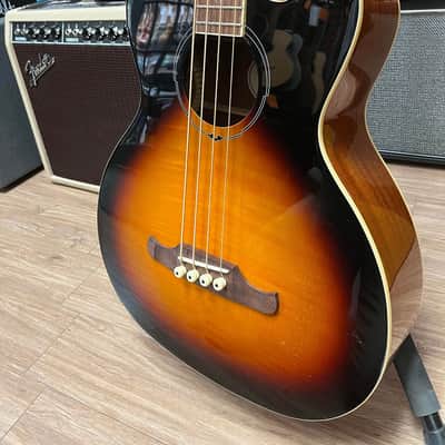 Fender FA-450CE 4-String Maple / Mahogany Acoustic Bass with Laurel Fretboard 3-Tone Sunburst image 4