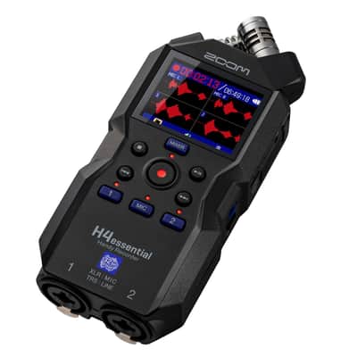 Zoom H4essential 4-Track Handy Recorder + Vidpro Professional Wired XLR Lavalier Microphone XM-L2 for Pro Audio Equipment with XLR Input image 2