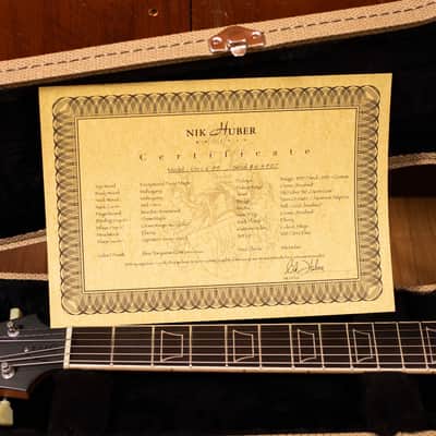 Nik Huber Orca 59 Blue Turquoise Glow Brazilian RW Fretboard image 17