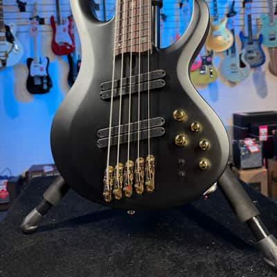 Ibanez BTB Bass Workshop BTB605LM 5-string Electric Bass Guitar - Black Flat, Free Plek, 449 image 5