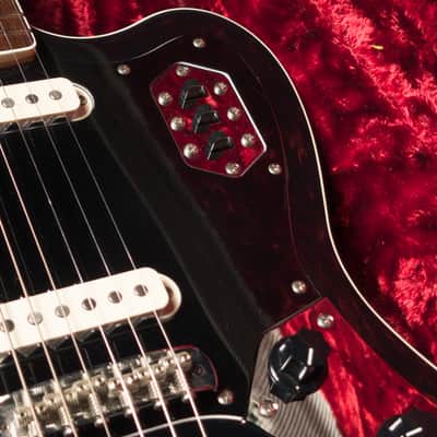 Fender FSR Thinline Jaguar 50th Anniversary 2012 Gloss Black MIJ w/ G&G Tweed Case image 8