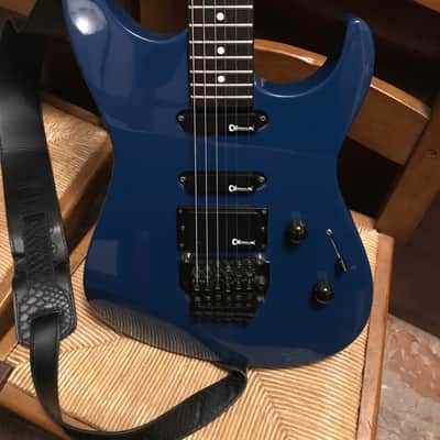 Charvel  (Jackson) CX 692  1992  MIJ - Blue - Dimarzio DP159 FBK Evolution bridge image 14