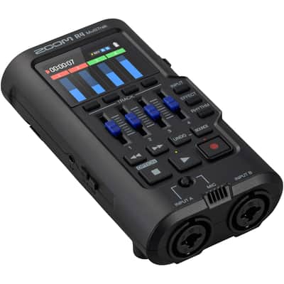 Zoom R4 MultiTrak 32-Bit Float Digital Recorder and USB Audio Interface with StreamEye Cans50, AA Batteries and 32GB microSD Card image 2