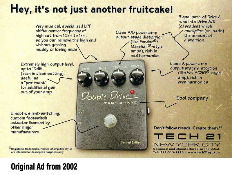 Tech 21 Double Drive Reissue | Reverb