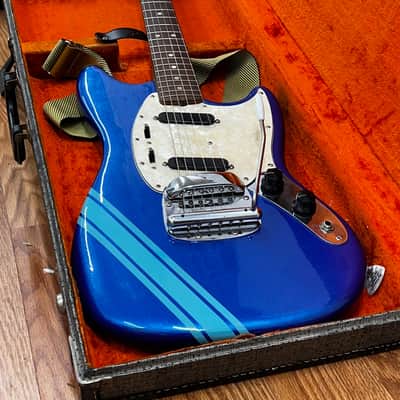 Original Fender Mustang Pickups 1972 1973 grey bottom with switches pickguard cover music master Duo sonic stratocaster image 10