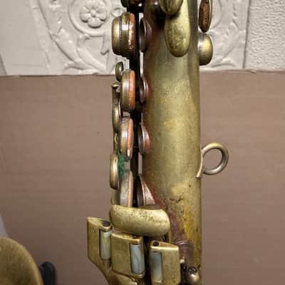 Vintage 1914 Conn Elkhart Soprano Saxophone w/ Case - Fair Condition image 8