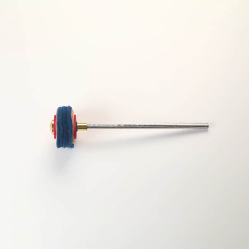Dragonfly 2-Toned Leather/Fleece Bass Drum Beater image 1