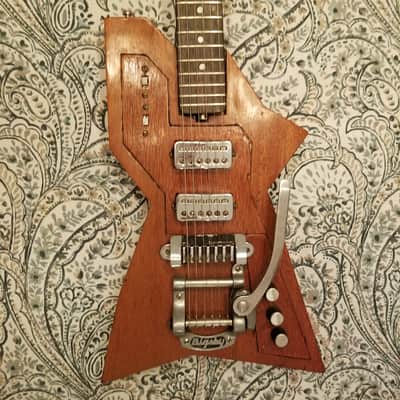 1960s Korina Wood Solidbody 2" Thick, Futuristic Guitar, Unknown Maker, Modeled After 1958-59 Gibson image 4