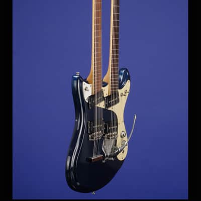 Mosrite Joe Maphis Model Double-Neck 6/12 String 1966 Ink Blue image 11