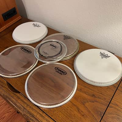 $68 Value Remo 8” Emperor Coated & Evans G1 G2 Clear Drum Heads 4 Kit + Gifts! image 9