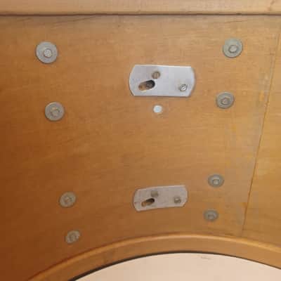 Slingerland 14x24" Jazz Rock Bass Drum Virgin 1970 3Ply Chrome Over Wood COW USA image 10