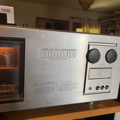Luxman M-6000 1975 silver face image 5