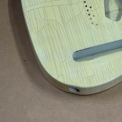 2162g Kohlin Guitars T-Type Roasted Pine replacement body Aged Nitro Relic Butterscotch Made in Sweden fits Fender Telecaster necks image 5