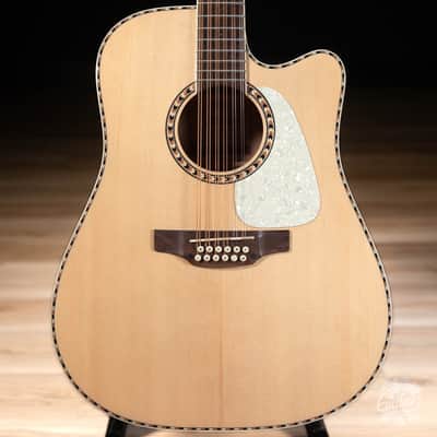 Takamine GD74CE-12U Unison 12-String Dreadnought Guitar w/ Gigbag – Natural image 2